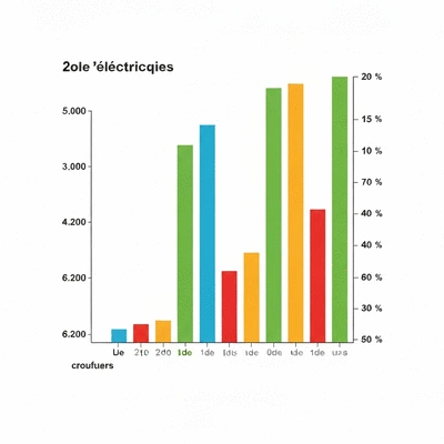 Graphique des tarifs r&eacute;glement&eacute;s de l'&eacute;lectricit&eacute;