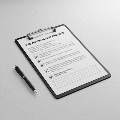 Checklist de prévention des courts-circuits sur un presse-papiers